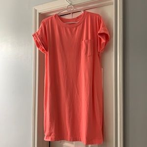 Gap coral tshirt dress. Size small